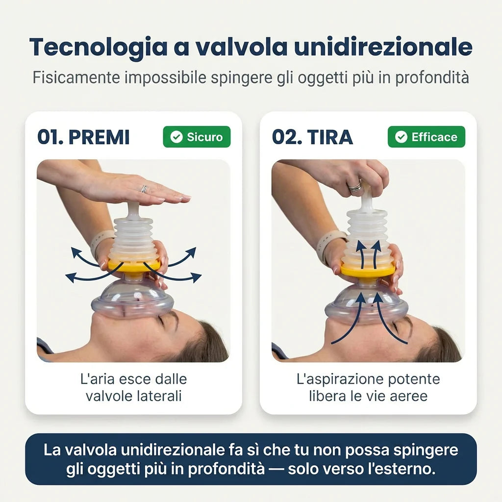 Salvavita anti-soffocamento per adulti e bambini