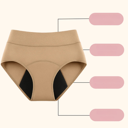 Culotte Anti-Fuite Taille Haute en Dentelle
